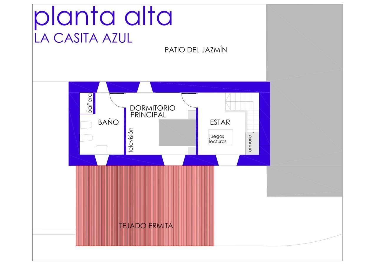 Вилла La Casita Azul - Casa Tipica Andaluza Альбуньоль Экстерьер фото