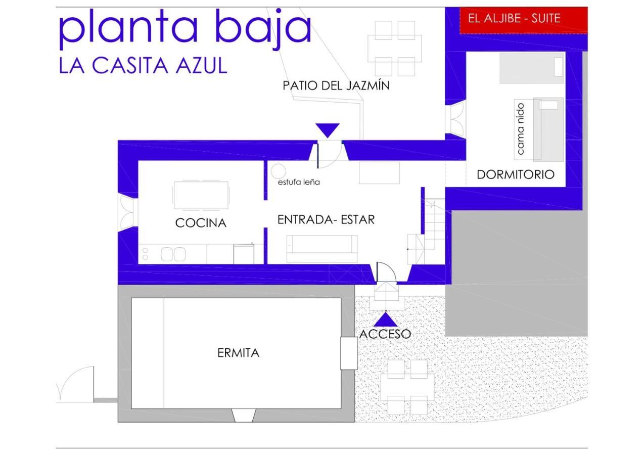 Вилла La Casita Azul - Casa Tipica Andaluza Альбуньоль Экстерьер фото